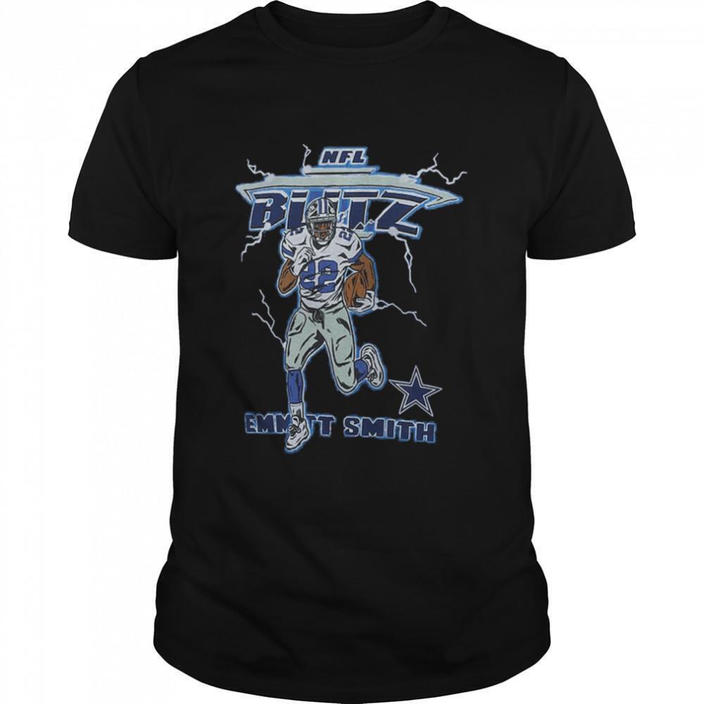 Awesome Emmitt Smith Dallas Cowboys Blitz Retired Player Triblend Tshirt